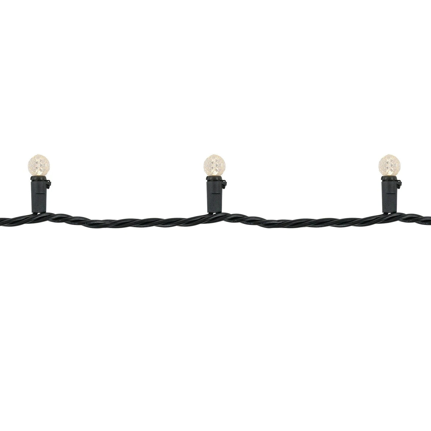 Northlight LED G12 Berry Christmas Lights - Warm White - 16' Black Wire - 50ct 8 Northlight LED G12 Berry Christmas Lights - Warm White - 16' Black Wire - 50ct - Image 6