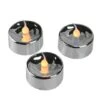 Northlight Christmas Flicker Flame LED Tea Light Candle Set, Silver -Northlight 30789716