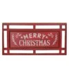 Northlight Carved "Merry Christmas " Wooden Rectangular Wall Sign - 24” - Red And White -Northlight 315369184854368