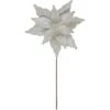 Northlight 22" Pearl White Glittered Poinsettia Christmas Stem Spray 1 Northlight 22" Pearl White Glittered Poinsettia Christmas Stem Spray -Northlight 315370437642592