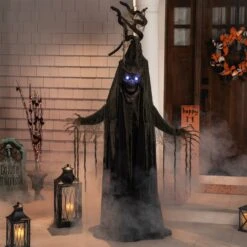 Northlight LED Lighted And Animated Tree Man Halloween Decoration - 7' Black 17 Northlight LED Lighted And Animated Tree Man Halloween Decoration - 7' Black -Northlight 317716427644848 2