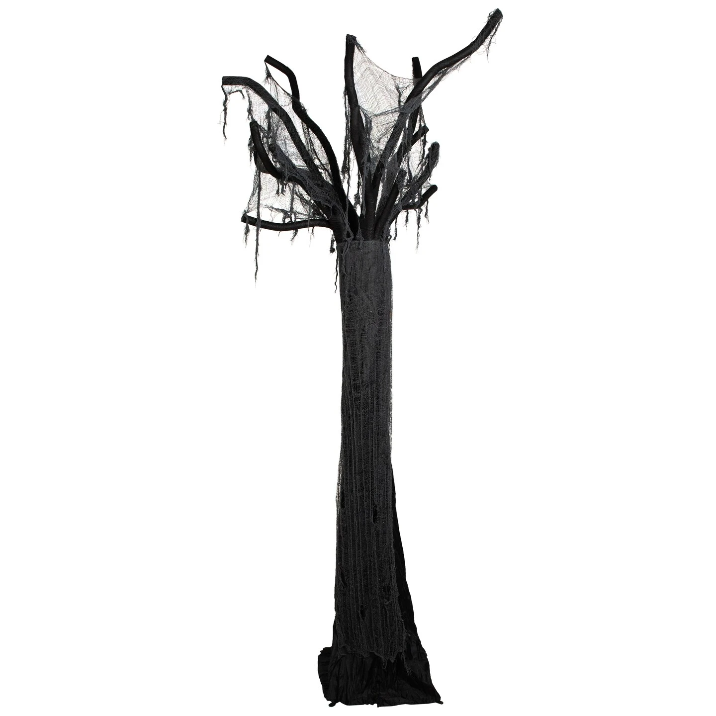 Northlight Standing Draped Ghost Tree Halloween Decoration - 7.5' - Black And Gray 5 Northlight Standing Draped Ghost Tree Halloween Decoration - 7.5' - Black And Gray - Image 3