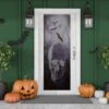 Northlight Spooky Graveyard With Skull And Bats Halloween Door Decoration - 70.75" Black 1 Northlight Spooky Graveyard With Skull And Bats Halloween Door Decoration - 70.75" Black -Northlight 33197314777936