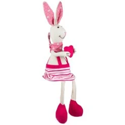 Northlight Sitting Girl Easter Rabbit Decoration With Dangling Legs - 16.5" - Cream And Pink Ivory 14 Northlight Sitting Girl Easter Rabbit Decoration With Dangling Legs - 16.5" - Cream And Pink Ivory -Northlight 339081756382000