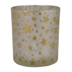 Northlight 3" Matte Silver And Gold Stars And Snowflakes Flameless Glass Candle Holder 10 Northlight 3" Matte Silver And Gold Stars And Snowflakes Flameless Glass Candle Holder -Northlight 3458793192672846496 1