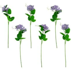 Northlight Real Touch™ Purple Artificial Lotus Floral Sprays, Set Of 6 - 25" -Northlight 3459127967074869920 2