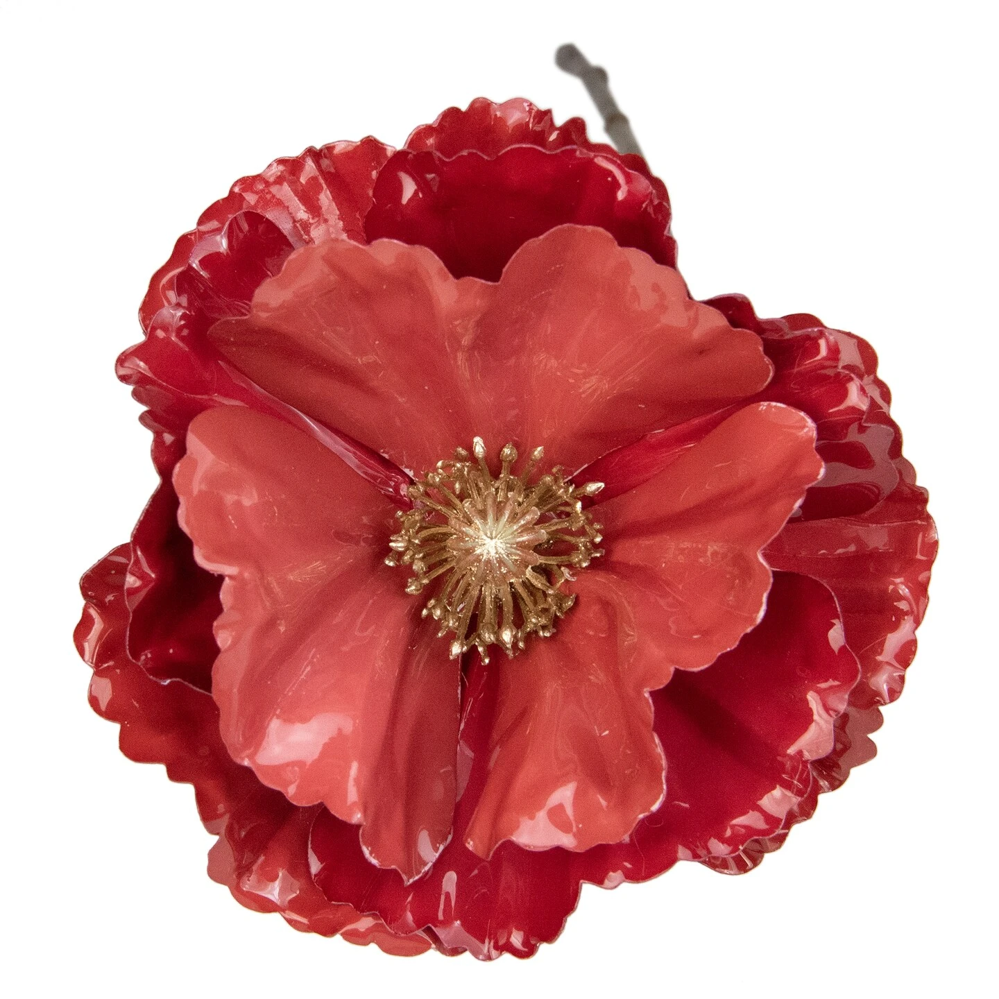 Northlight Poppy Artificial Floral Stem Spray - 18" - Coral Pink 5 Northlight Poppy Artificial Floral Stem Spray - 18" - Coral Pink - Image 3