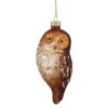 Northlight 4.5" Brown And White Glass Owl Christmas Ornament 1 Northlight 4.5" Brown And White Glass Owl Christmas Ornament -Northlight 3459127967726559904
