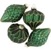 Northlight 4ct Green With Gold Glitter Onion And Finial Glass Christmas Ornaments 4.75" 2 Northlight 4ct Green With Gold Glitter Onion And Finial Glass Christmas Ornaments 4.75" -Northlight 3459127968711697056