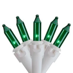 Northlight Mini Icicle Christmas Lights - Incandescent - 3.5' White Wire - Green - 100ct 13 Northlight Mini Icicle Christmas Lights - Incandescent - 3.5' White Wire - Green - 100ct -Northlight 3459144806035743392