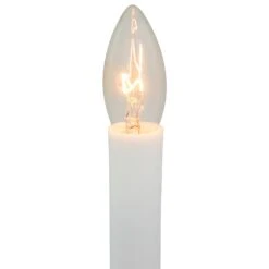 Northlight Single Light Window Candle With Timer - 9" - White -Northlight 3459170633859578848