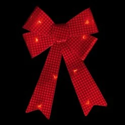 Northlight LED Lighted Sequin Bow Christmas Decoration - 17.5" - Red - Warm White Lights 11 Northlight LED Lighted Sequin Bow Christmas Decoration - 17.5" - Red - Warm White Lights -Northlight 3459237057103217888