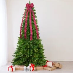 Northlight 48" X 10" Red And White Striped 16 Loop Christmas Bow Decoration -Northlight 3459265322069910176