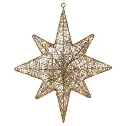 Northlight LED Lighted Hanging Bethlehem Star Outdoor Christmas Decoration - 22" - Warm White Gold 12 Northlight LED Lighted Hanging Bethlehem Star Outdoor Christmas Decoration - 22" - Warm White Gold -Northlight 3459265323920646816