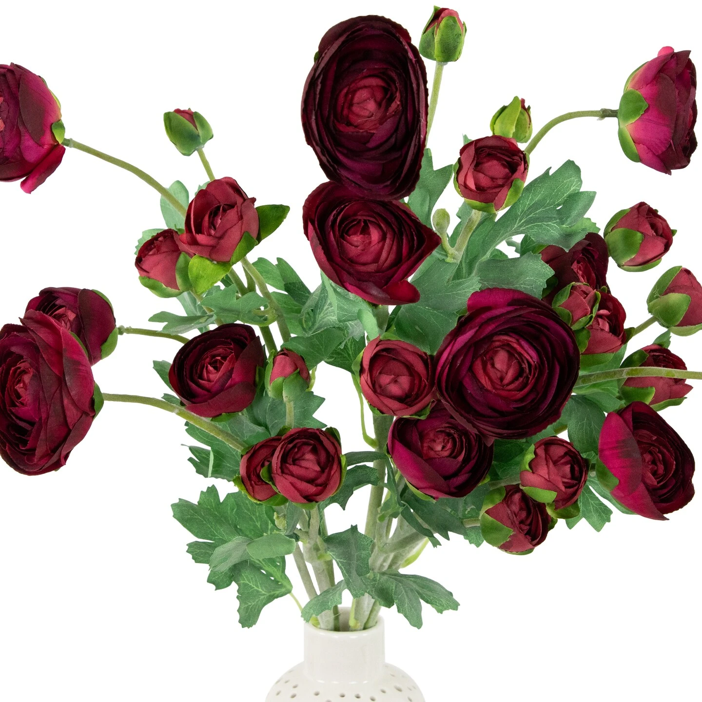 Northlight Real Touch™ Red Ranunculus Artificial Floral Sprays, Set Of 6 - 21" 9 Northlight Real Touch™ Red Ranunculus Artificial Floral Sprays, Set Of 6 - 21" - Image 7