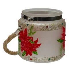 Northlight 4" Hand-Painted Red Poinsettias And Gold Flameless Glass Christmas Candle Holder 14 Northlight 4" Hand-Painted Red Poinsettias And Gold Flameless Glass Christmas Candle Holder -Northlight 3459288789067646176