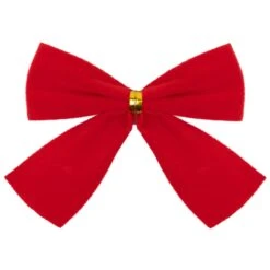 Northlight Mini Velveteen Christmas Bow Decorations - 3" - Red - Pack Of 14 14 Northlight Mini Velveteen Christmas Bow Decorations - 3" - Red - Pack Of 14 -Northlight 34733457242160