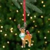 Northlight Reindeer With Cardinal And Wreath Christmas Ornament - 4" Brown -Northlight 349863536295216