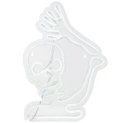 Northlight LED Skeleton Neon Lighted Halloween Wall Or Window Decoration - 15" White 12 Northlight LED Skeleton Neon Lighted Halloween Wall Or Window Decoration - 15" White -Northlight 358945760953520