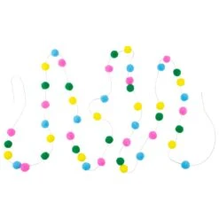 Northlight 9' Multi-color Plush Snowball Christmas Garland 9 Northlight 9' Multi-color Plush Snowball Christmas Garland -Northlight 363453213434528 2