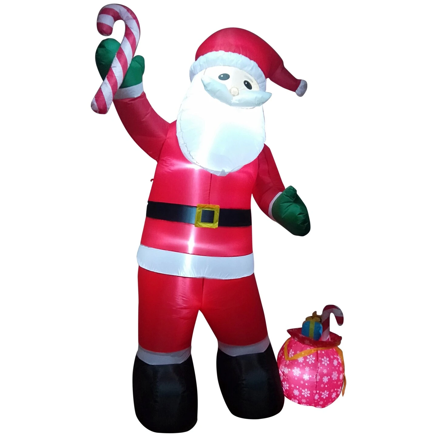 Northlight LED LIghted Inflatable Santa Claus With Toy Sack Outdoor Christmas Decoration - 8' Red 5 Northlight LED LIghted Inflatable Santa Claus With Toy Sack Outdoor Christmas Decoration - 8' Red - Image 3