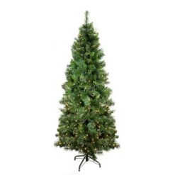 Northlight Pre-Lit Medium Mixed Cashmere Pine Artificial Christmas Tree - 7.5' - Clear Lights Green 15 Northlight Pre-Lit Medium Mixed Cashmere Pine Artificial Christmas Tree - 7.5' - Clear Lights Green -Northlight 363454101054112 2