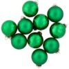 Northlight 2-Finish Christmas Glass Ball Ornaments - 1.75" (45mm) - Green - 10ct -Northlight 363454730080928