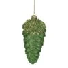 Northlight 5.5" Green And Gold Glitter Beaded Pine Cone Christmas Ornament -Northlight 363454876476064
