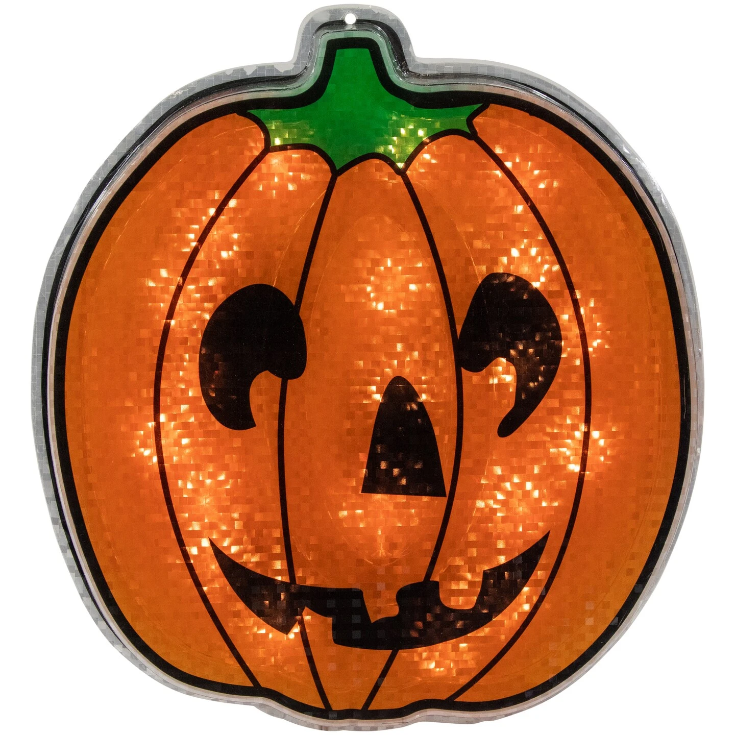 Northlight Lighted Jack O' Lantern Halloween Window Decoration - 13.5" Orange 5 Northlight Lighted Jack O' Lantern Halloween Window Decoration - 13.5" Orange - Image 3