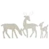 Northlight Set Of 3 LED Lighted White Reindeer Family Outdoor Christmas Decorations 29" -Northlight 368605481516000