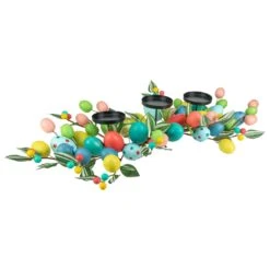 Northlight 32" Colorful Easter Egg Pillar Candle Holder Centerpiece Multi 15 Northlight 32" Colorful Easter Egg Pillar Candle Holder Centerpiece Multi -Northlight 368605783505888