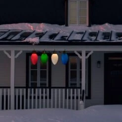 Northlight Lighted Blow Mold C7 Bulbs Christmas Decorations - 20" - Set Of 4 Multi -Northlight 369608141536992