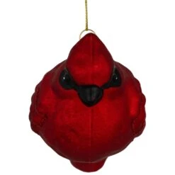 Northlight Glittered Cardinal Hanging Glass Christmas Ornament - 5.5" - Dark Red -Northlight 369608251049440