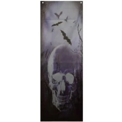 Northlight Spooky Graveyard With Skull And Bats Halloween Door Decoration - 70.75" Black 12 Northlight Spooky Graveyard With Skull And Bats Halloween Door Decoration - 70.75" Black -Northlight 369608983428064