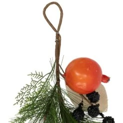 Northlight Mixed Berry, Leaves And Pomegranate Fall Harvest Garland - 6' X 10" - Green And Orange Red -Northlight 369609725819872