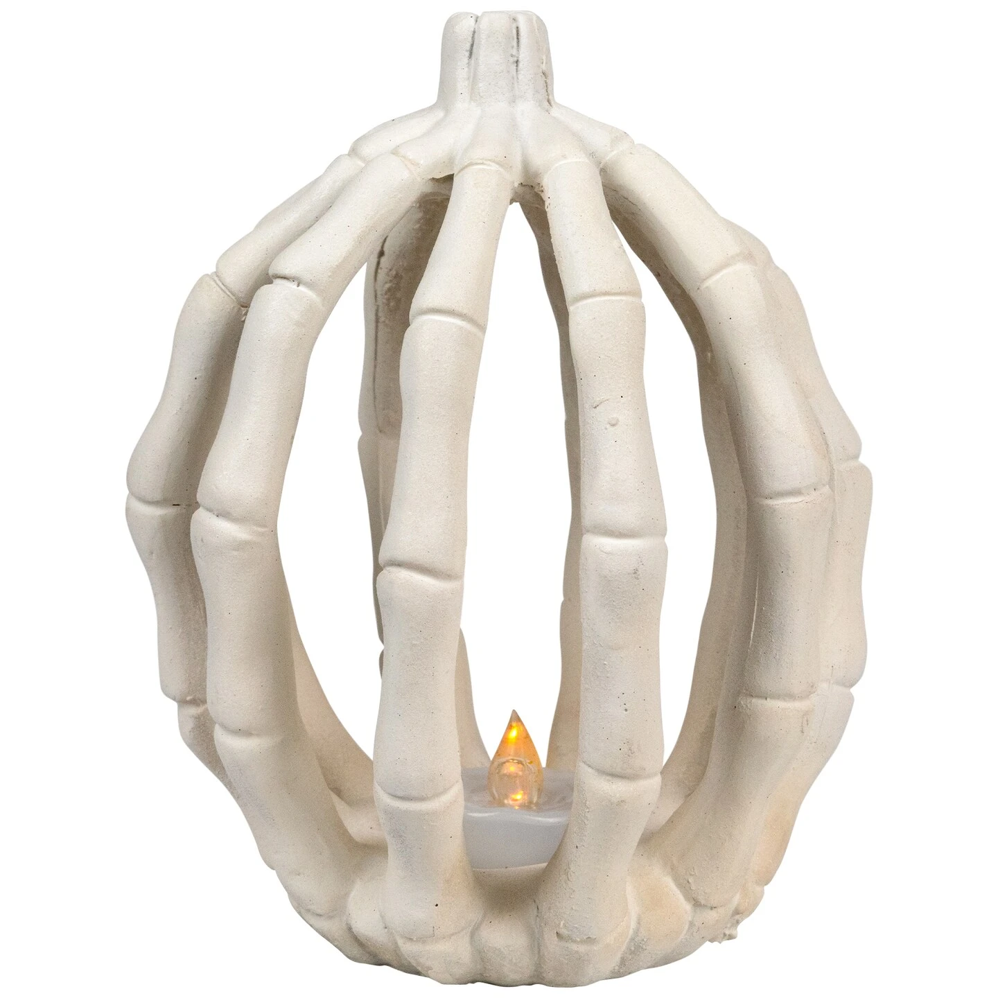 Northlight LED Lighted Skeleton Pumpkin Halloween Decoration - 6.25" Beige 5 Northlight LED Lighted Skeleton Pumpkin Halloween Decoration - 6.25" Beige - Image 3