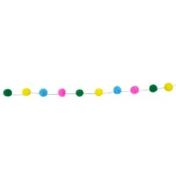 Northlight 9' Multi-color Plush Snowball Christmas Garland 8 Northlight 9' Multi-color Plush Snowball Christmas Garland -Northlight 380291632718496