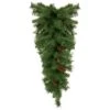 Northlight Black River Pine Artificial Christmas Teardrop Swag With Pine Cones - 30" - Unlit Green 2 Northlight Black River Pine Artificial Christmas Teardrop Swag With Pine Cones - 30" - Unlit Green -Northlight 380291662078624