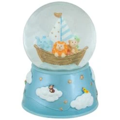 Northlight 5" Children's Blue Sleepy Time Musical Snow Globe