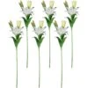 Northlight Real Touch™ Artificial Casa Blanca Lily Sprays - 38" - White - Set Of 6 2 Northlight Real Touch™ Artificial Casa Blanca Lily Sprays - 38" - White - Set Of 6 -Northlight 380292260815520