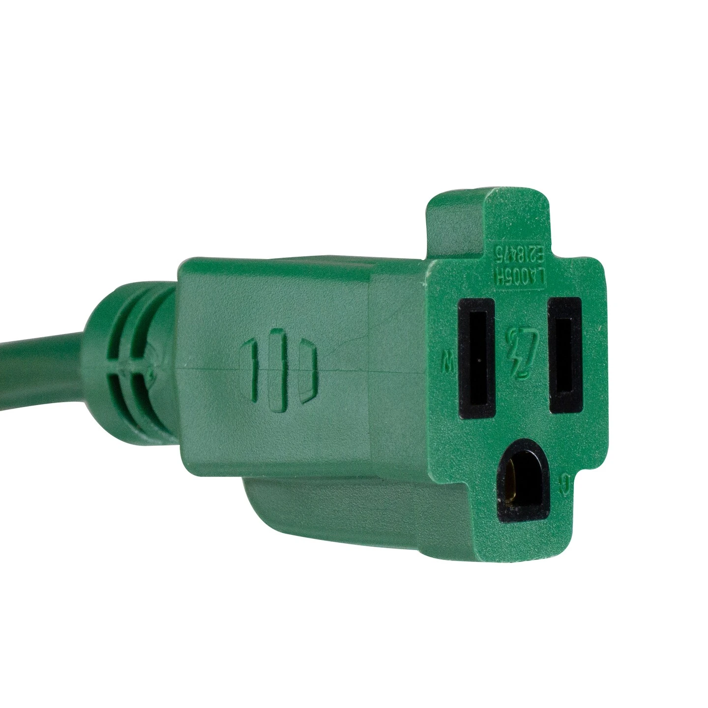Northlight Three-Prong Outdoor Extension Power Cord With Single Outlet End Connector - 20' - Green Multicolor 5 Northlight Three-Prong Outdoor Extension Power Cord With Single Outlet End Connector - 20' - Green Multicolor - Image 3