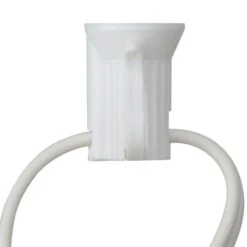 Northlight Commercial Grade C7 Christmas Light Socket Set - 100' White Wire - 18 Gauge -Northlight 380292497269408