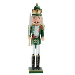 Northlight 24" Green And Gold Christmas Nutcracker King With Sword 9 Northlight 24" Green And Gold Christmas Nutcracker King With Sword -Northlight 380292514046624 1
