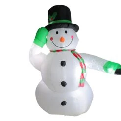 Northlight LED Lighted Inflatable Snowman Outdoor Christmas Decoration - 8' White