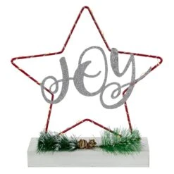 Northlight LED Lighted Star Silhouette Christmas "Joy" Sign - 11" Red 9 Northlight LED Lighted Star Silhouette Christmas "Joy" Sign - 11" Red -Northlight 380292740014752 1