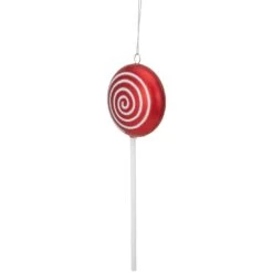 Northlight 10" Red Candy Lollipop With Iridescent Glitter Swirl Shatterproof Christmas Ornament 10 Northlight 10" Red Candy Lollipop With Iridescent Glitter Swirl Shatterproof Christmas Ornament -Northlight 380292802929312