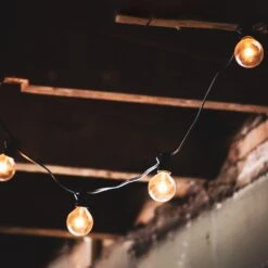 Northlight G50 Globe Christmas String Lights - Clear - 9' Black Wire - 10ct 13 Northlight G50 Globe Christmas String Lights - Clear - 9' Black Wire - 10ct -Northlight 380292813415072 2