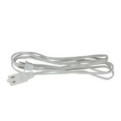 Northlight Indoor Power Extension Cord With 3-Outlets And Safety Locks - 9' - White Multicolor