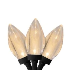 Northlight C9 LED Christmas Lights - Warm White - 16' Black Wire - 25ct 8 Northlight C9 LED Christmas Lights - Warm White - 16' Black Wire - 25ct -Northlight 380292926661280 1