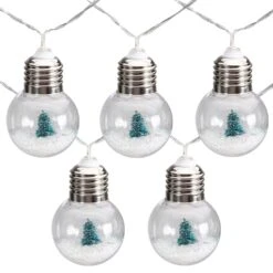 Northlight LED Christmas Trees In Bulbs Light Set - Warm White Lights- 4.25' Clear Wire - 10ct -Northlight 380293002158752